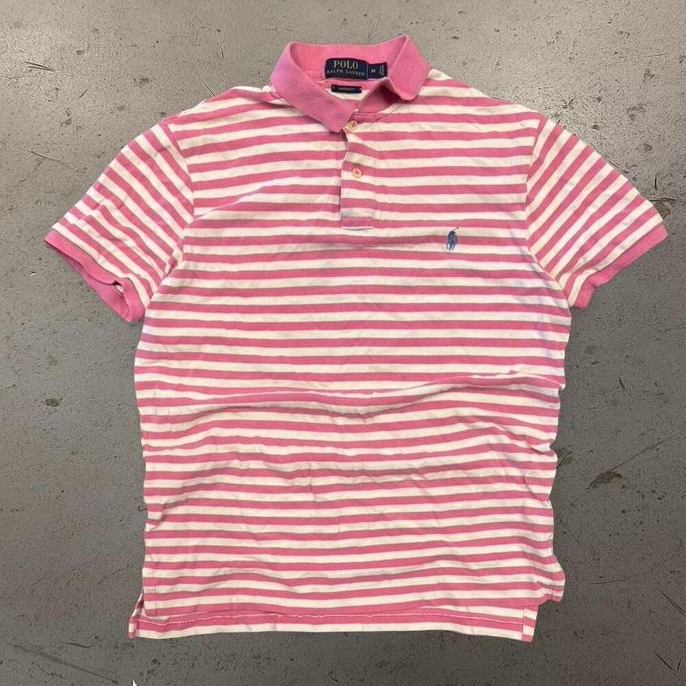 Womens Striped Polo Ralph Lauren Tee SZ M